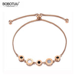 Titanium Steel Chain Bracelet Roman Numerals BB2001