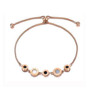 Titanium Steel Chain Bracelet Roman Numerals BB2001