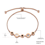 Titanium Steel Chain Bracelet Roman Numerals BB2001