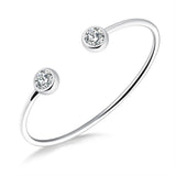 Rose Gold/Gold/Silver Open Women Bangles Classic Wedding Cuff Bracelets