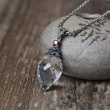 S925 Silver Woman's Pendant with Marxite Crystal