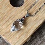 S925 Silver Woman's Pendant with Marxite Crystal