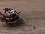 Real S925 Silver Pendant Ear Pick Retro Style Creative Earwax DIY
