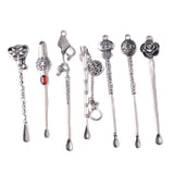 Real S925 Silver Pendant Ear Pick Retro Style Creative Earwax DIY
