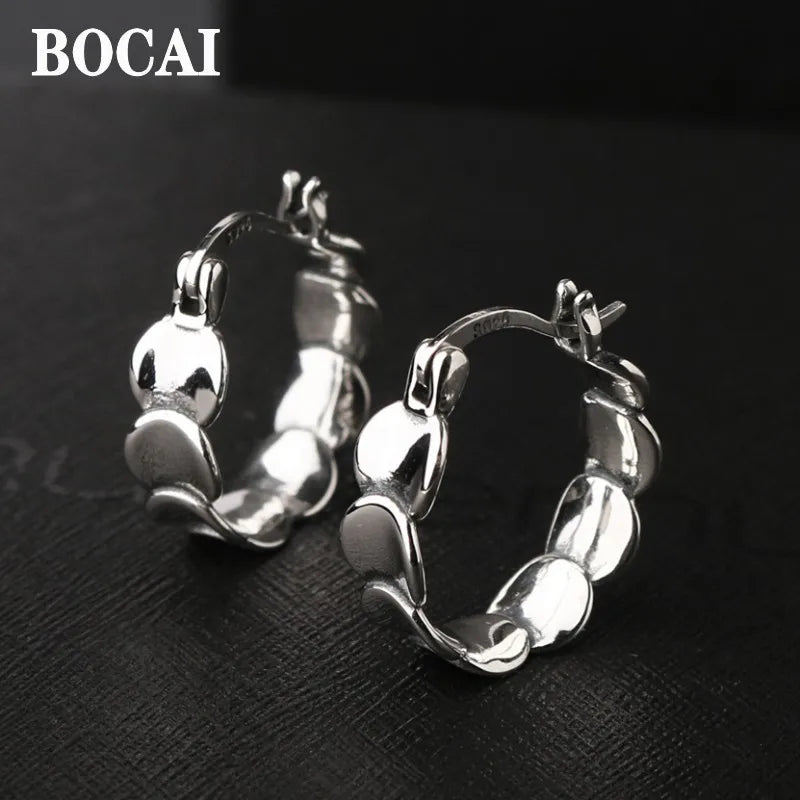 S925 Silver Fish Scales Earrings for Women