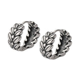 S925 Silver Wheat Earrings Ethnic Ear Buckles Jewelry