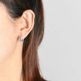 S925 Silver Wheat Earrings Ethnic Ear Buckles Jewelry