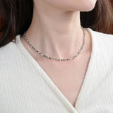 BOCAI Pure S925 Silver Fragmented Bracelet Set