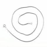 S925 Silver 1.6MM Bag Valley Chain Woman Necklace