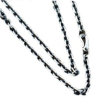 S925 Silver Men Necklace Cross Long Sweater Chain Taikoo Chain