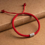 925 Silver Braided Rope Chain Couple Bracelet
