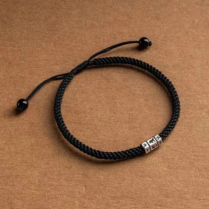 925 Silver Braided Rope Chain Couple Bracelet