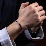 925 Silver Braided Rope Chain Couple Bracelet