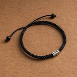 925 Silver Braided Rope Chain Couple Bracelet