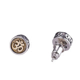 S925 Pure Silver Acalanatha Sanskrit Man Earring