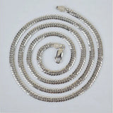 Real S925 Silver Car Flower Double Buckle Thick Necklace