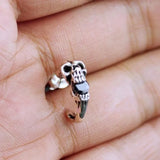 S925 Silver Skull Stud Earring Hip Hop Punk Gift