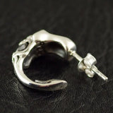 S925 Silver Skull Stud Earring Hip Hop Punk Gift