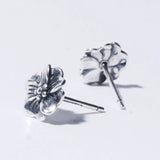 Vintage Silver Floral Earrings for Women