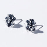 Vintage Silver Floral Earrings for Women