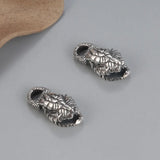 S925 Silver Jewelry Snake Head Pendant DIY Material Accessories