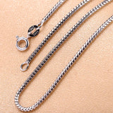 925 Silver Woman Necklace Solid Jewelry Accessories 1.6mm Birthday Gift