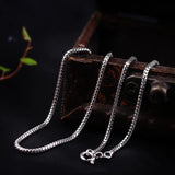 925 Silver Woman Necklace Solid Jewelry Accessories 1.6mm Birthday Gift