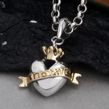 S925 Sterling Silver FashionLove Crown Pendant Gift