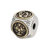 S925 Silver DIY Four Beast Spacer Beads Men's Bracelet Accessories