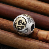 S925 Silver DIY Four Beast Spacer Beads Men's Bracelet Accessories