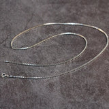 925 Silver Box Chain Personalized Collarbone Necklace