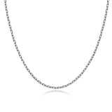 S925 Silver Couple Chain Necklace Stylish O-chain Man Woman Pendant