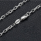 S925 Silver Couple Chain Necklace Stylish O-chain Man Woman Pendant