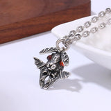 Real S925 Silver Jewelry Rabbit Head Ins Style Pendant