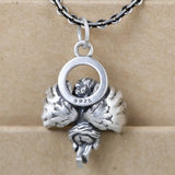 S925 Pure Silver Angel Woman Pendant Artistic Temperament Jewelry