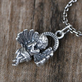 S925 Pure Silver Angel Woman Pendant Artistic Temperament Jewelry