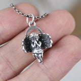 S925 Pure Silver Angel Woman Pendant Artistic Temperament Jewelry