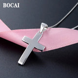 S925 Silver Cross Pendant for Women Clavicle Chain Gift
