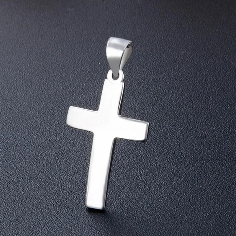 S925 Silver Cross Pendant for Women Clavicle Chain Gift