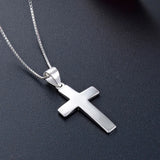 S925 Silver Cross Pendant for Women Clavicle Chain Gift