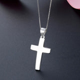 S925 Silver Cross Pendant for Women Clavicle Chain Gift