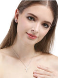 S925 Silver Cross Pendant for Women Clavicle Chain Gift