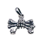 S925 Silver Necklace Ghost Hand Skull Pendant Men Women