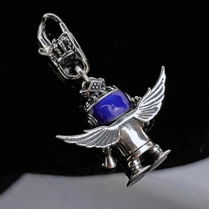 S925 Silver Crown Wings Robot Pendant Female