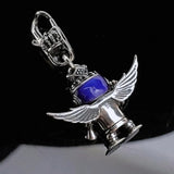 S925 Silver Crown Wings Robot Pendant Female