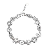 Cute Bear Cartoon Bracelet 925 Sterling Silver