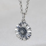 S990 Retro Sunflower Marcasite Pendant for Women