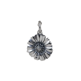 S990 Retro Sunflower Marcasite Pendant for Women