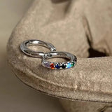 S925 Silver Rainbow Earrings for Man Holiday