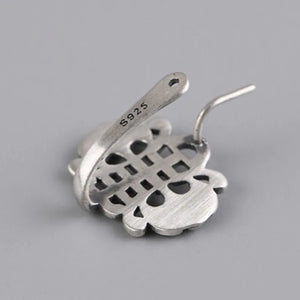 S925 Silver Bat Earrings Longevity Pattern Women